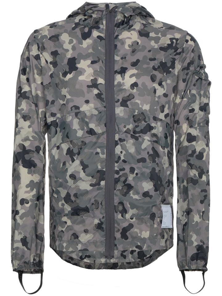 Satisfy Packable Camouflage Windbreaker - Grey