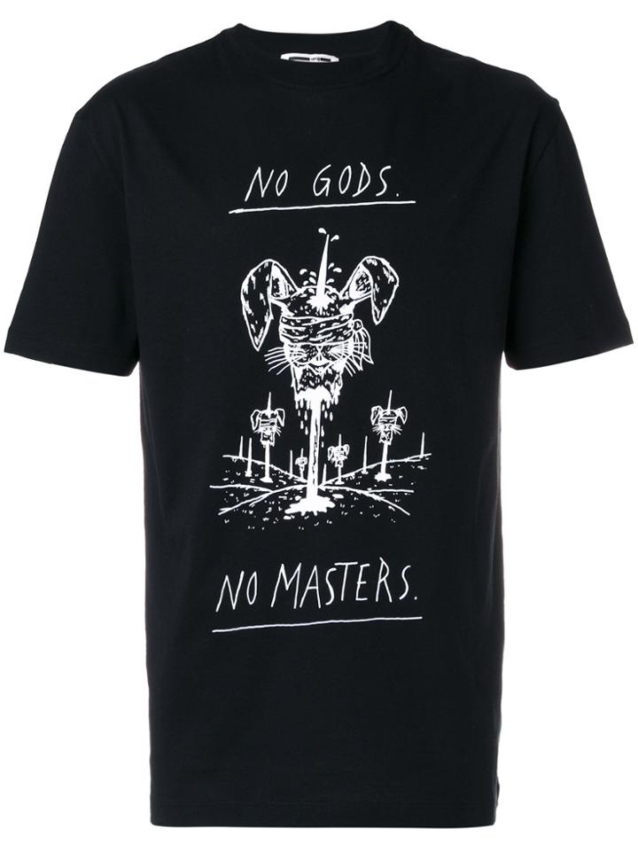 Mcq Alexander Mcqueen Bunny Print T-shirt - Black