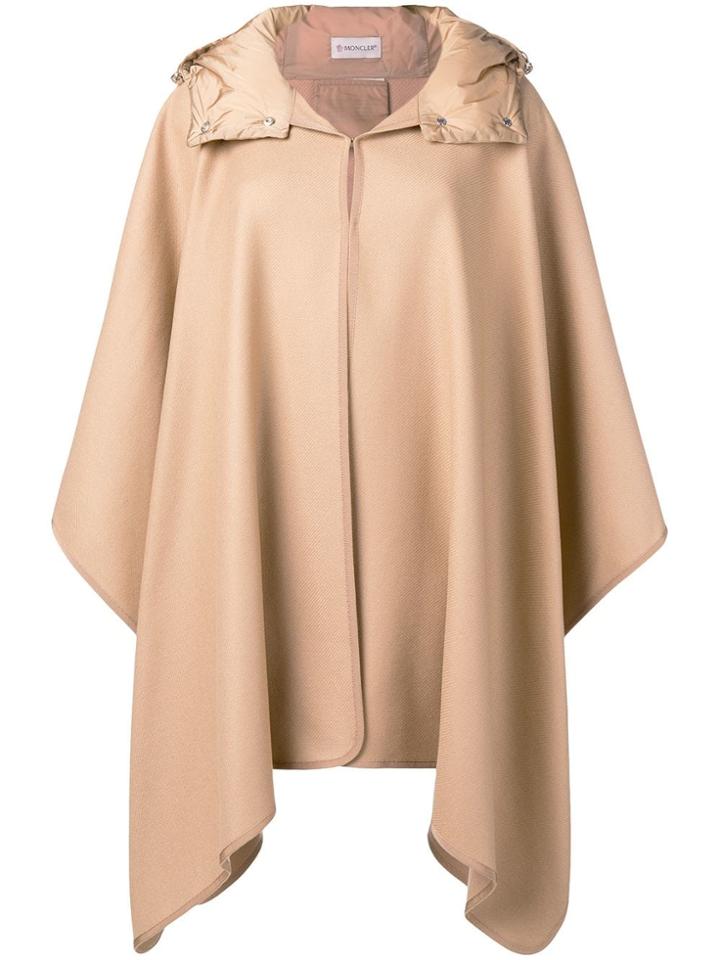 Moncler Hooded Cloak - Nude & Neutrals