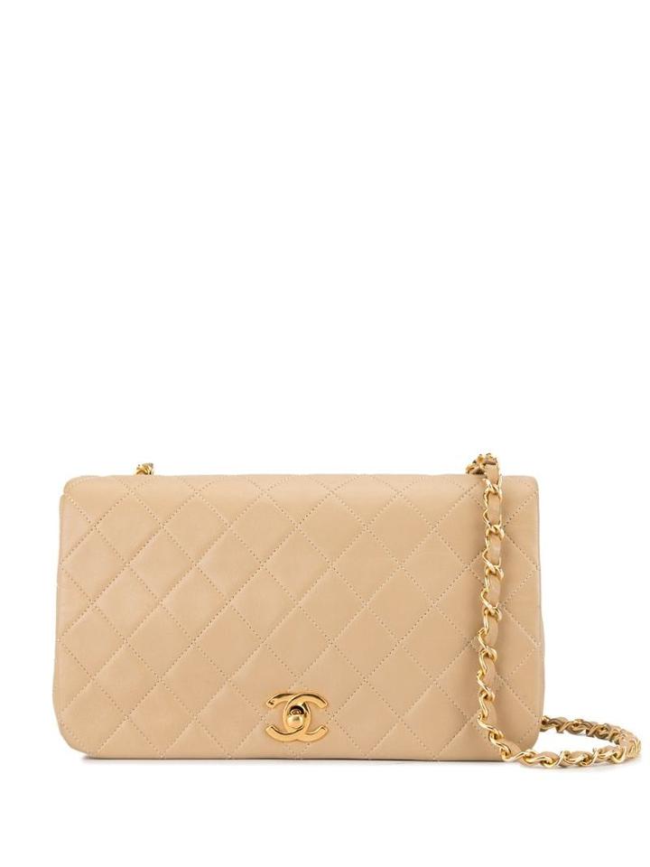 Chanel Pre-owned Full Flap Chain Shoulder Bag - Neutrals