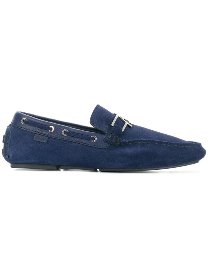 Brioni Logo Loafers - Blue