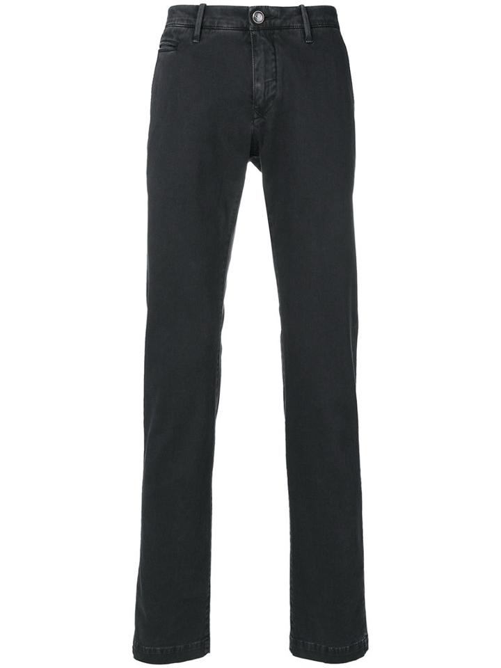 Jacob Cohen - Straight Leg Trousers - Men - Cotton/spandex/elastane - 32, Black, Cotton/spandex/elastane