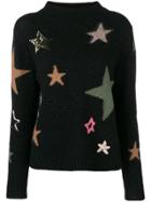 Luisa Cerano Star Knit Sweater - Black