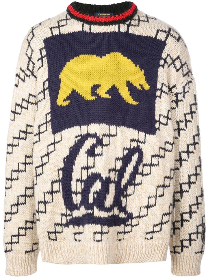 Calvin Klein 205w39nyc Berkeley Bear Jumper - Multicolour