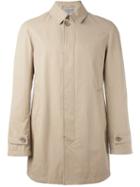 Herno Buttoned Coat, Men's, Size: 52, Nude/neutrals, Cotton/polyamide/polyester/modal