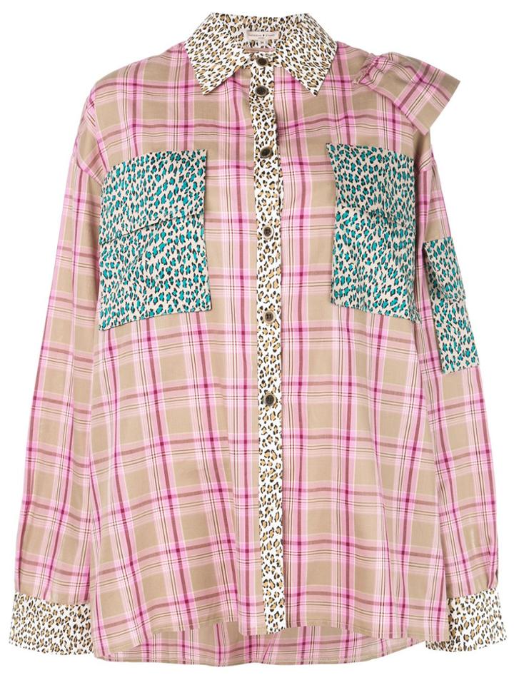 Natasha Zinko Check Print Shirt - Multicolour