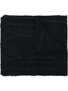 Moncler Woven Wool Scarf - Black