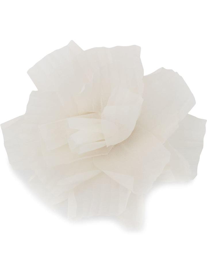 Fabiana Filippi Flower Brooch - White