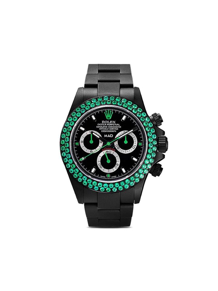 Mad Paris Black Daytona Emerald Watch