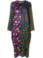 Hache Contrasting Patterned Dress - Multicolour