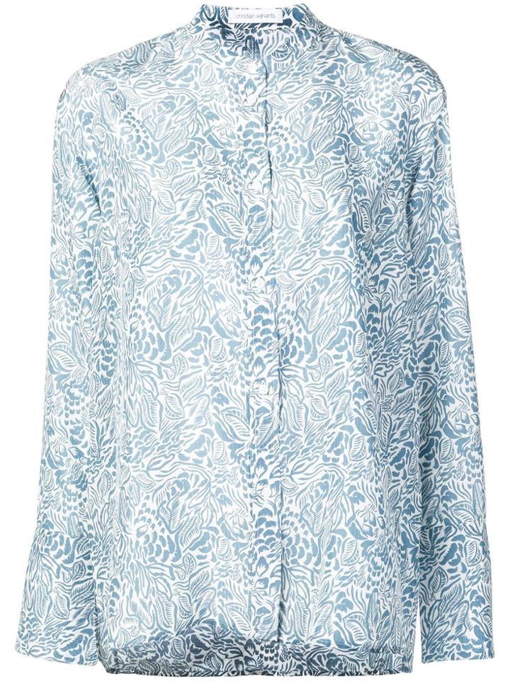 Christian Wijnants Patterned Shirt - Blue