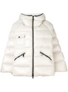 Moncler Bell Sleeve Puffer Jacket, Women's, Size: Small, Nude/neutrals, Polyamide/feather Down