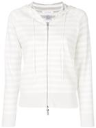 Cruciani Long Sleeved Stripe Sweater - White