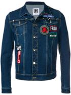 Les Hommes Urban Denim Jacketbutton - Blue