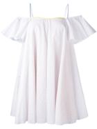 Anna October English Embroidery Shift Dress - White