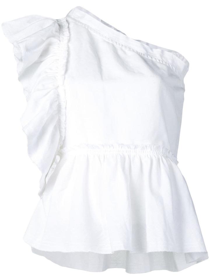 Iro Sleeveless Plum Top - White