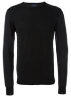 Lanvin Long Sleeved Jumper, Men's, Size: Small, Black, Wool