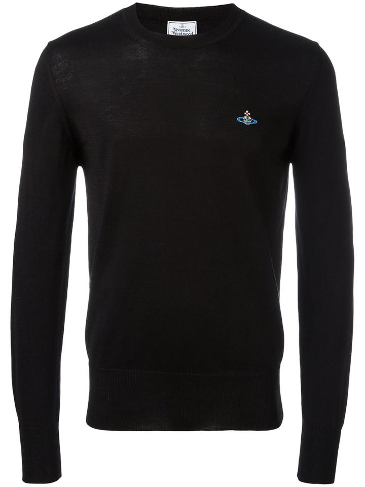 Vivienne Westwood Man Crew Neck Jumper, Men's, Size: Small, Black, Cotton