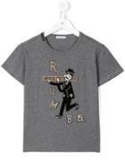 Dolce & Gabbana Kids Trombonist Patch T-shirt, Boy's, Size: 6 Yrs, Grey