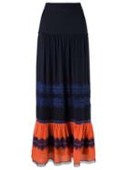 Talie Nk Long Panelled Skirt, Women's, Size: 36, Silk
