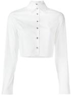 Jourden Cropped Shirt, Women's, Size: 36, White, Cotton