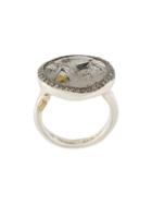Rosa Maria Quartz And Diamond Ring - Metallic
