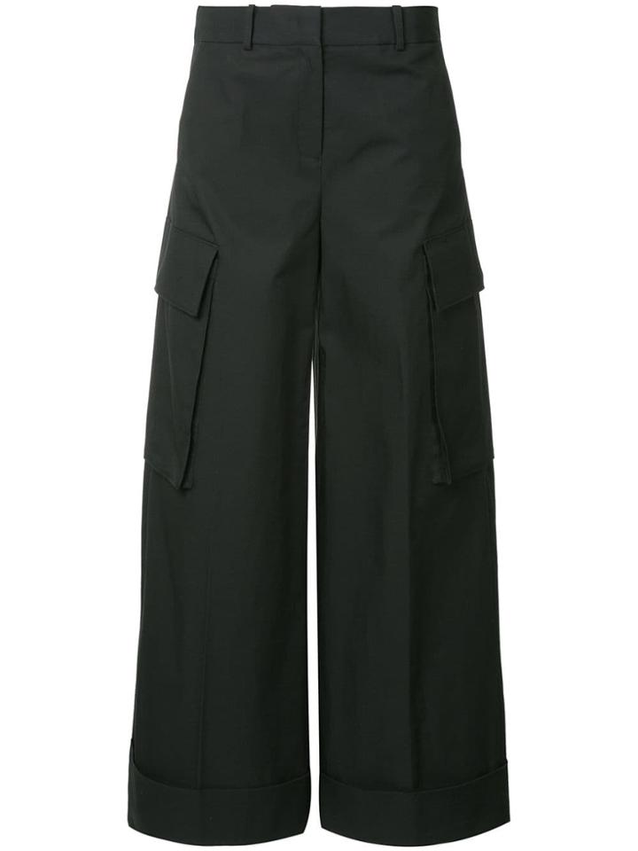 Ck Calvin Klein Extreme Wide Leg Trousers - Black