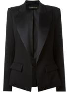 Alexandre Vauthier Peaked Lapels Blazer, Women's, Size: 38, Black, Polyester/spandex/elastane/viscose/wool