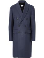 Burberry Double-faced Wool Cashmere Tailored Coat - Blue