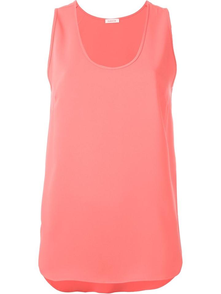 P.a.r.o.s.h. Scoop Neck Tank Top, Women's, Size: M, Pink/purple, Polyester