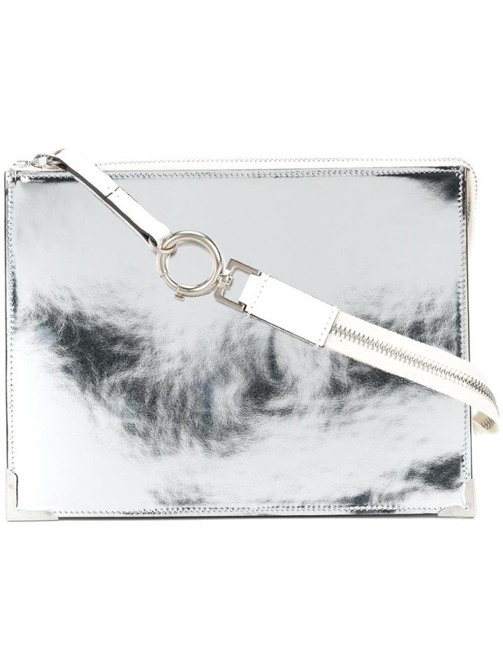Maison Margiela Mirrored Clutch Bag - Metallic