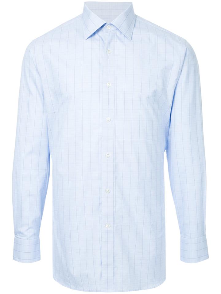 Gieves & Hawkes Classic Check Shirt - Blue