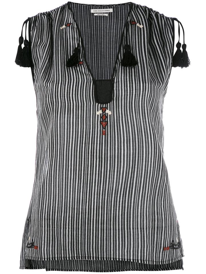 Isabel Marant Étoile - Judith Blouse - Women - Cotton/polyester - 38, Black, Cotton/polyester