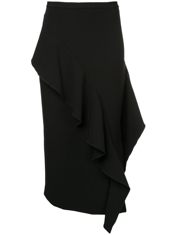 Strateas Carlucci Ruffled Detail Skirt - Black