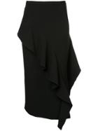 Strateas Carlucci Ruffled Detail Skirt - Black