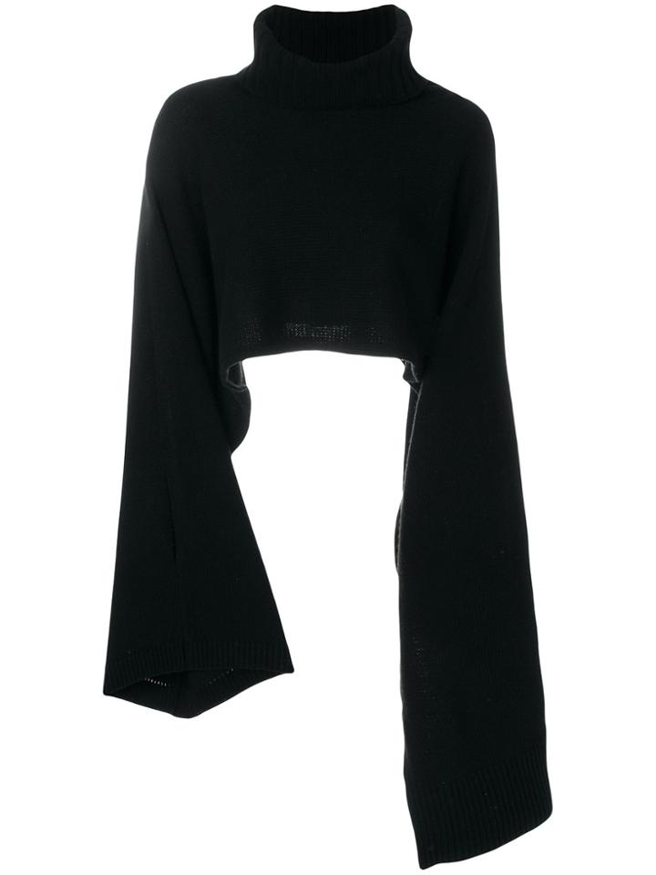 Eudon Choi Slit Sleeve Jumper - Black