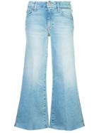Mother Roller Cropped Bootcut Jeans - Blue