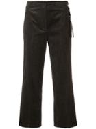 Luisa Cerano Cropped Corduroy Trousers - Grey