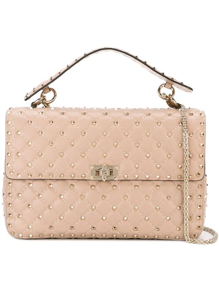 Valentino 'rockstud Spike' Crossbody Bag, Women's, Nude/neutrals