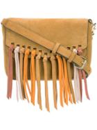 Rebecca Minkoff - Fringed Shoulder Bag - Women - Leather - One Size, Women's, Nude/neutrals, Leather