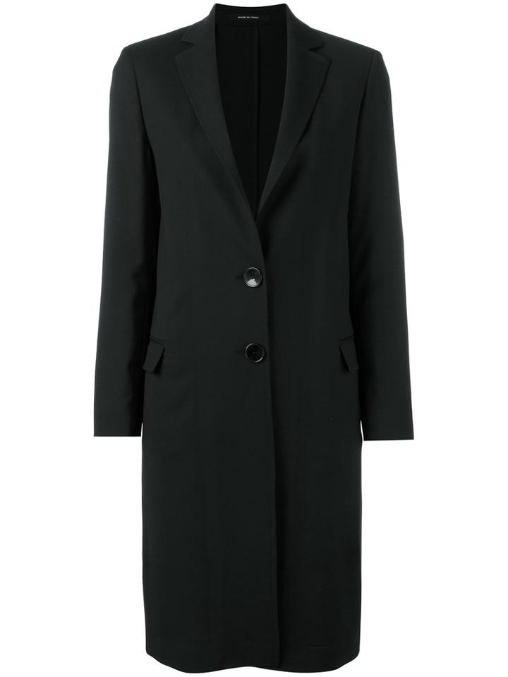 Tagliatore - Tecla Coat - Women - Cupro/wool - 44, Women's, Black, Cupro/wool
