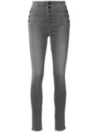 J Brand Natasha Sky High Skinny Jeans - Grey