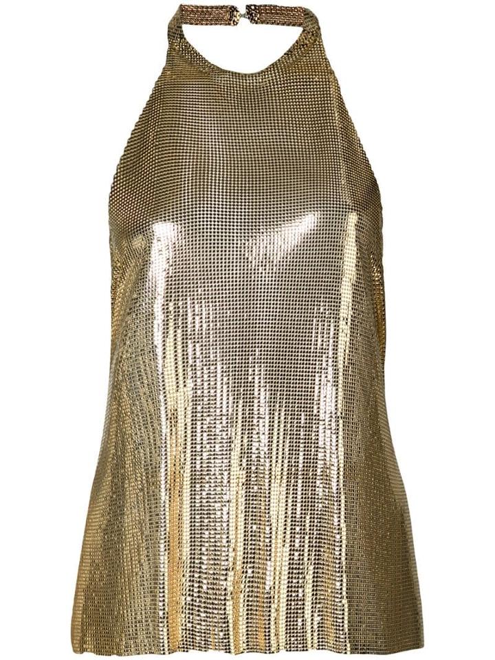 Fannie Schiavoni Backless Chainmail Top - Gold
