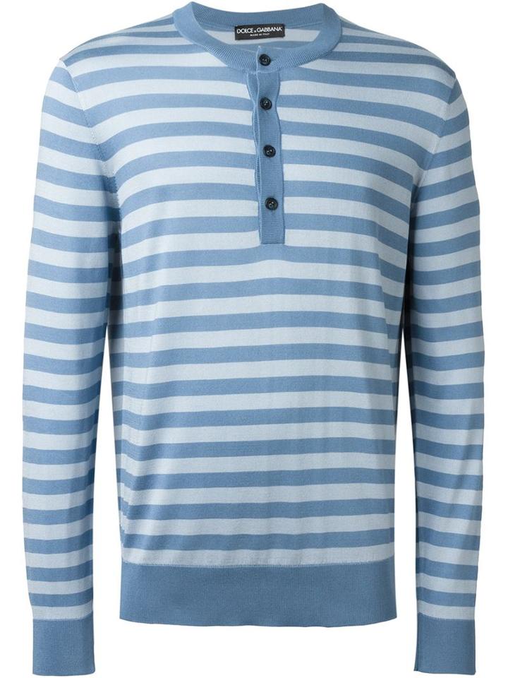 Dolce & Gabbana Fine Knit Striped Jumper
