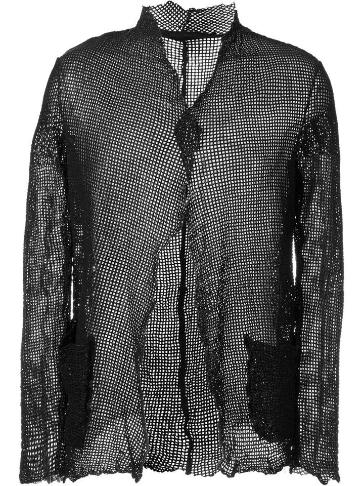 Salvatore Santoro Perforated Leather Jacket, Men's, Size: 48, Black, Leather