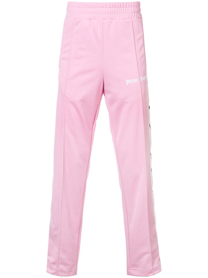 Palm Angels Logo Band Joggers - Pink & Purple