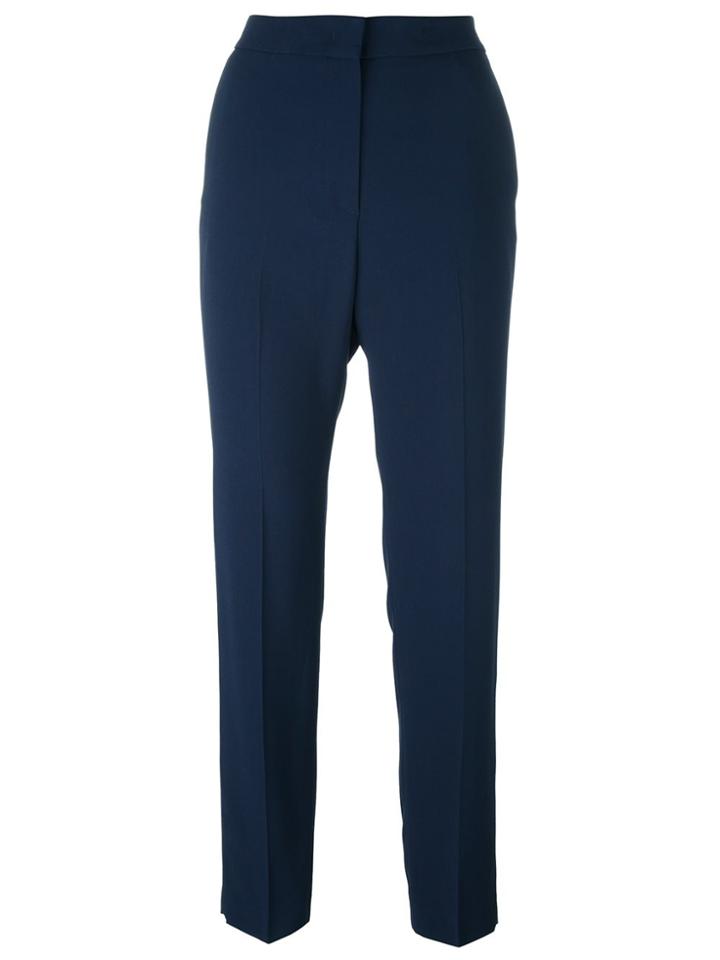 Msgm High Waisted Trousers - Blue