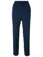 Msgm High Waisted Trousers - Blue