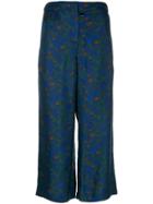 Christian Wijnants Parish Ceramics Cropped Trousers - Blue