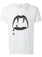 Saint Laurent 'luster' T-shirt, Men's, Size: Large, White, Cotton